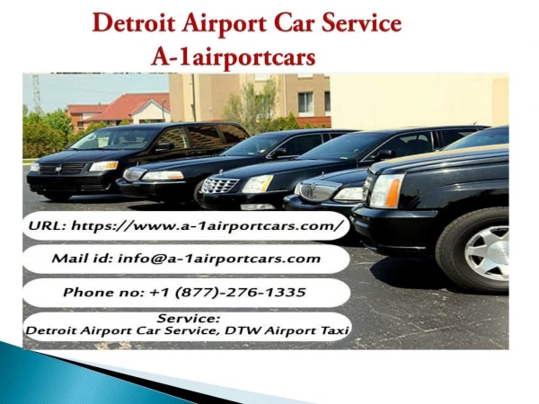 Detroit Airport Car Service - A-1airportcars