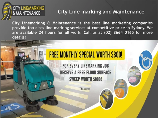 Warehouse safety marking city linemarking