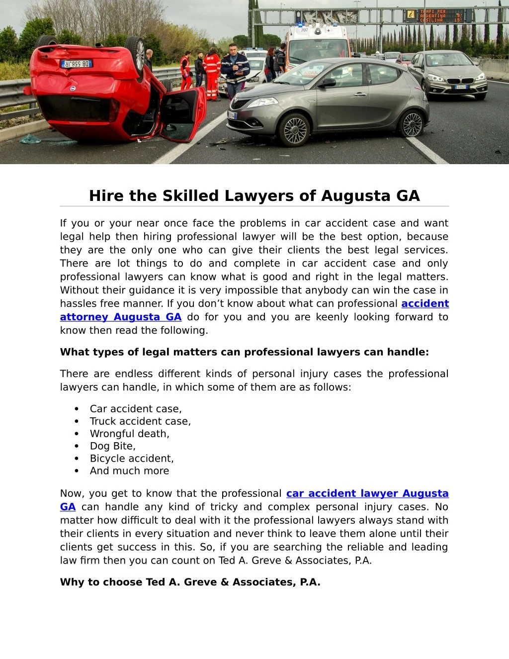 hire the skilled lawyers of augusta ga