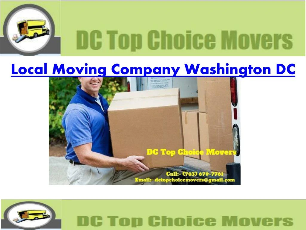 local moving company washington dc