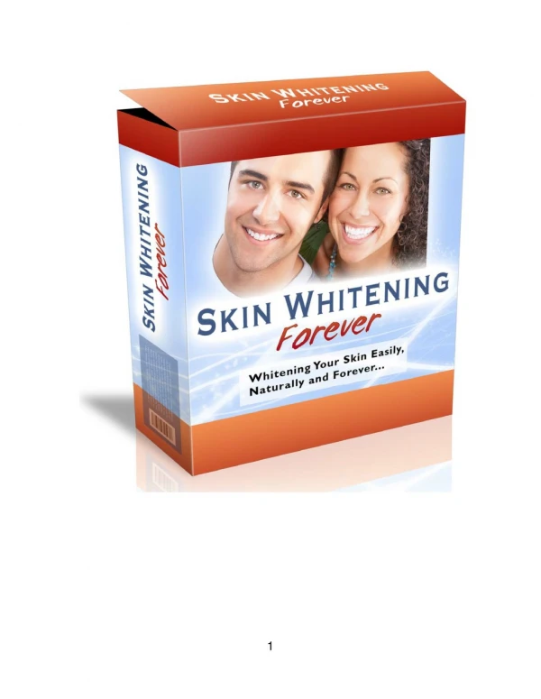 Skin Whitening Forever PDF EBook Free Download | Wesley Eden Diaz