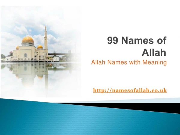 Learn 99 Names of Allah (Asma Ul-Husna)