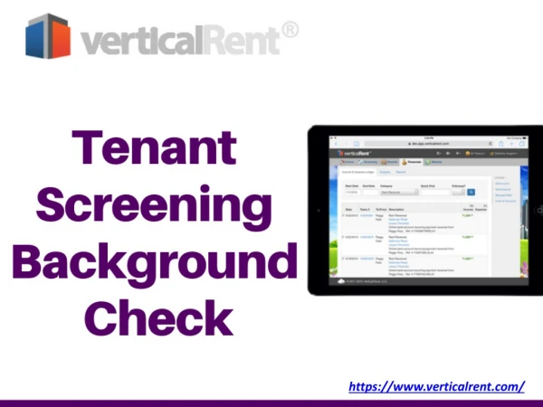 Tenant Screening Background Check