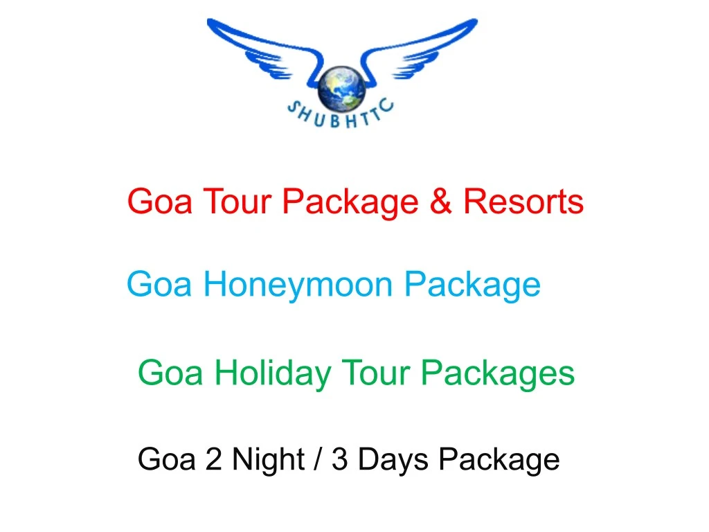 goa tour package resorts