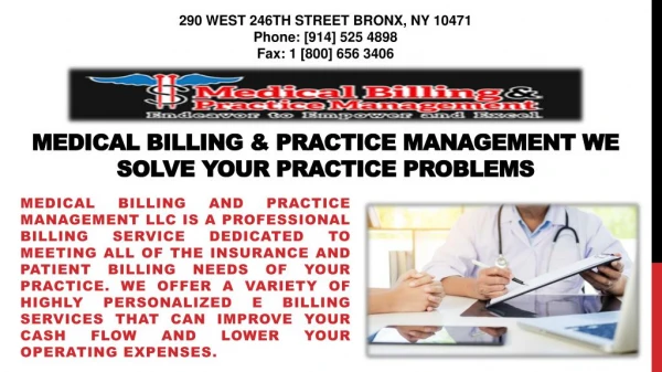 Medical Billing Practice Management - We Solve Your Practice Problems!