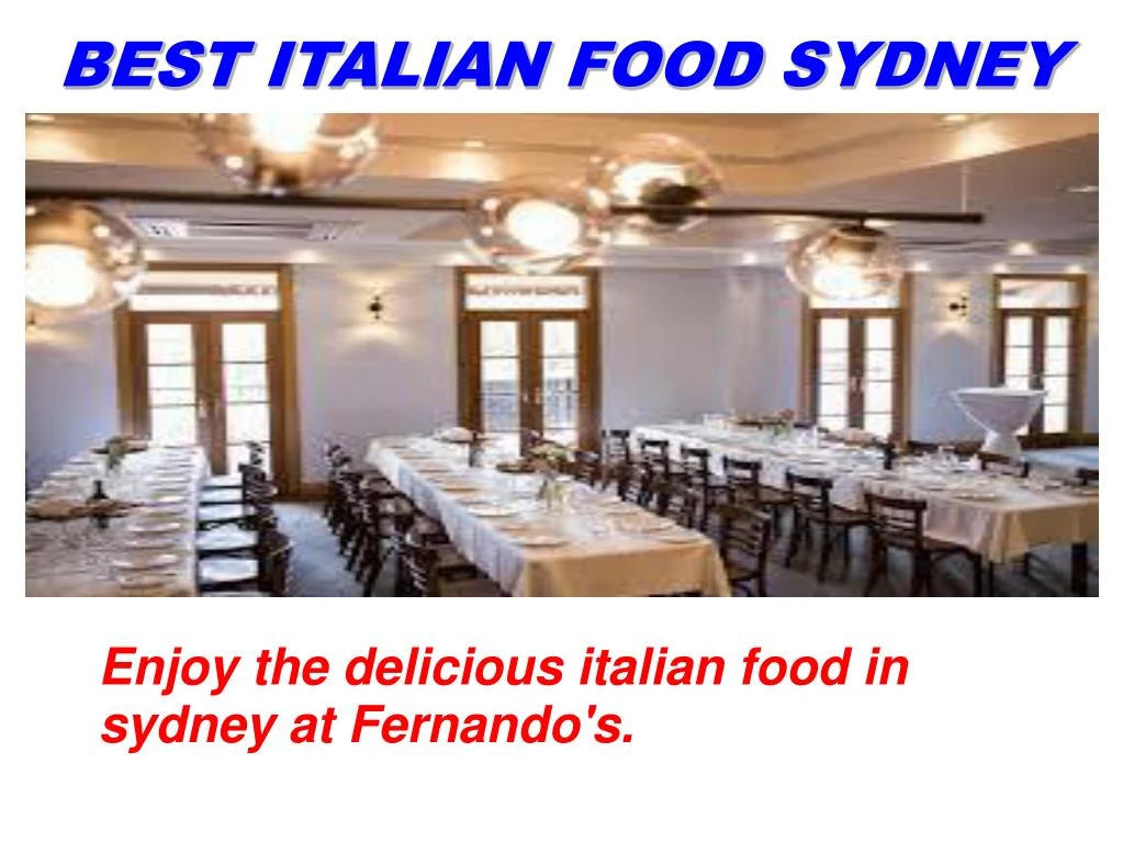 best italian food sydney