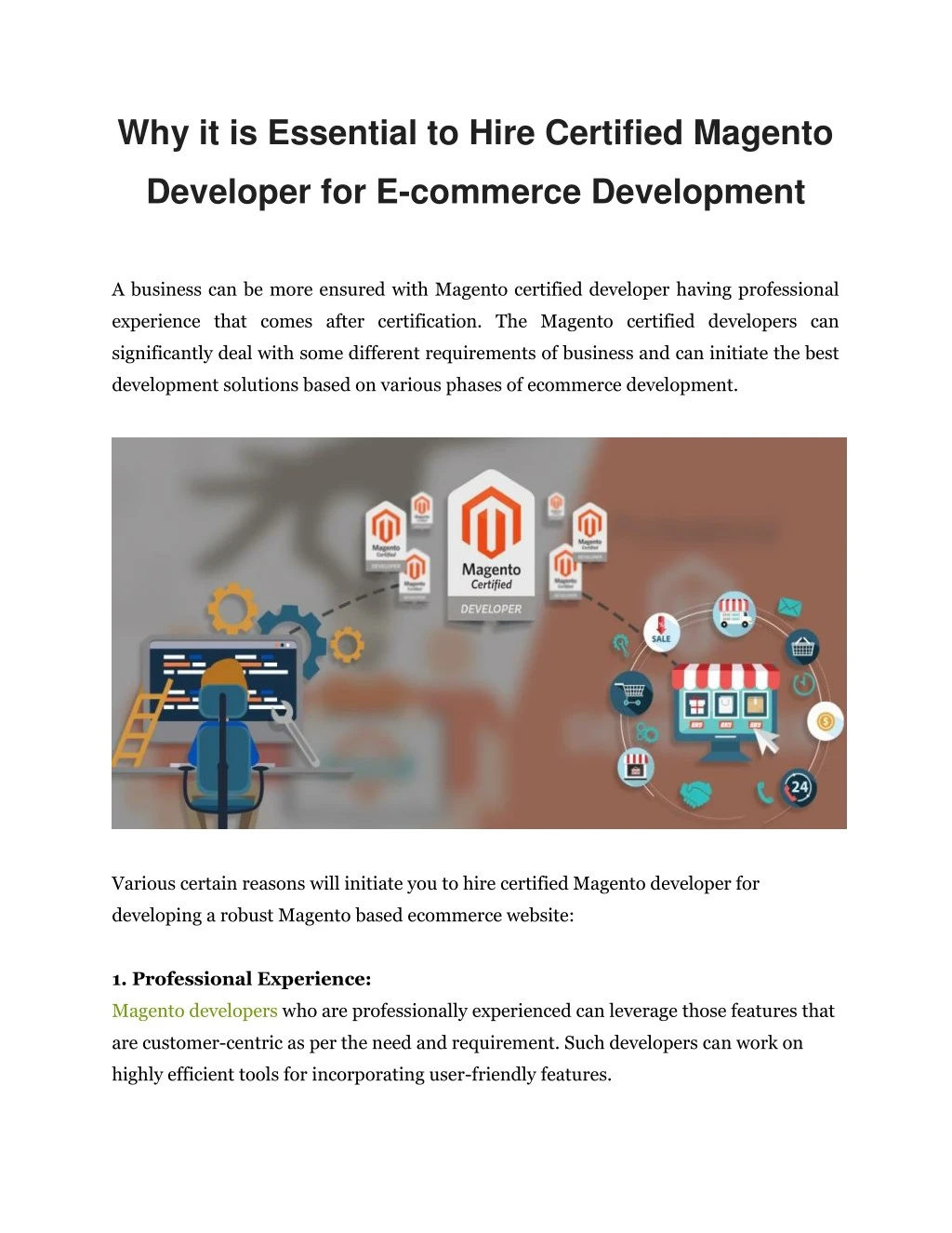 why it is essential to hire certified magento