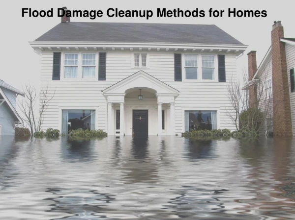 Flood Damage Cleanup Methods for Homes