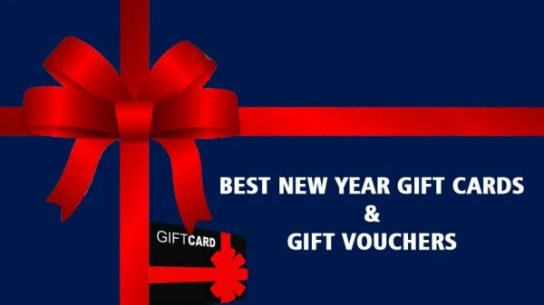 Best New Year Gift Cards & Gift Vouchers