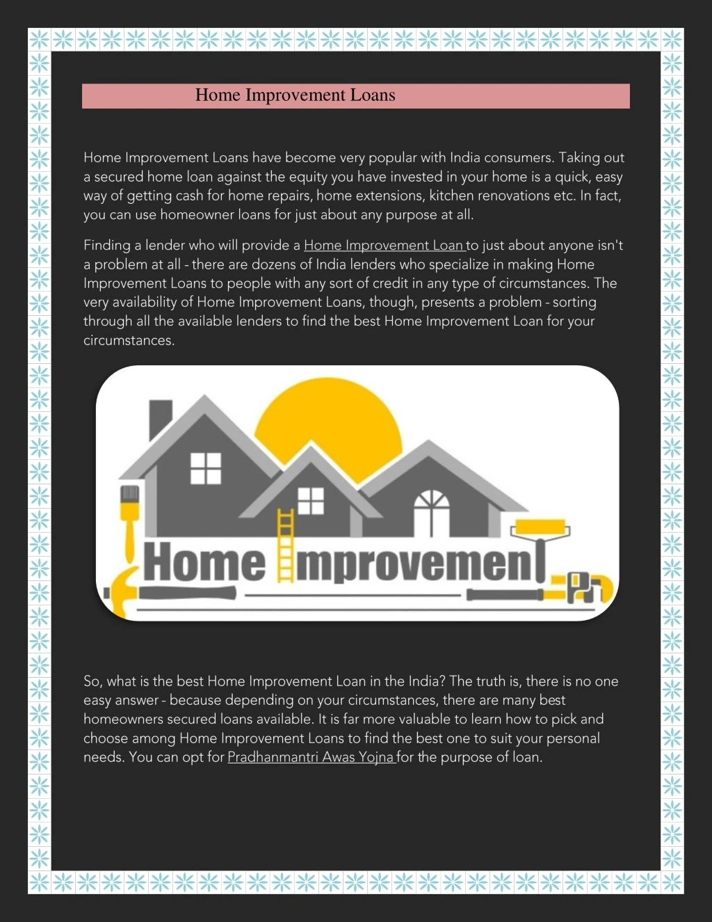 home improvement loans