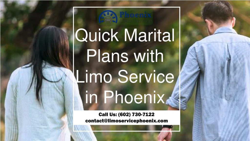 quick marital plans with limo service in phoenix