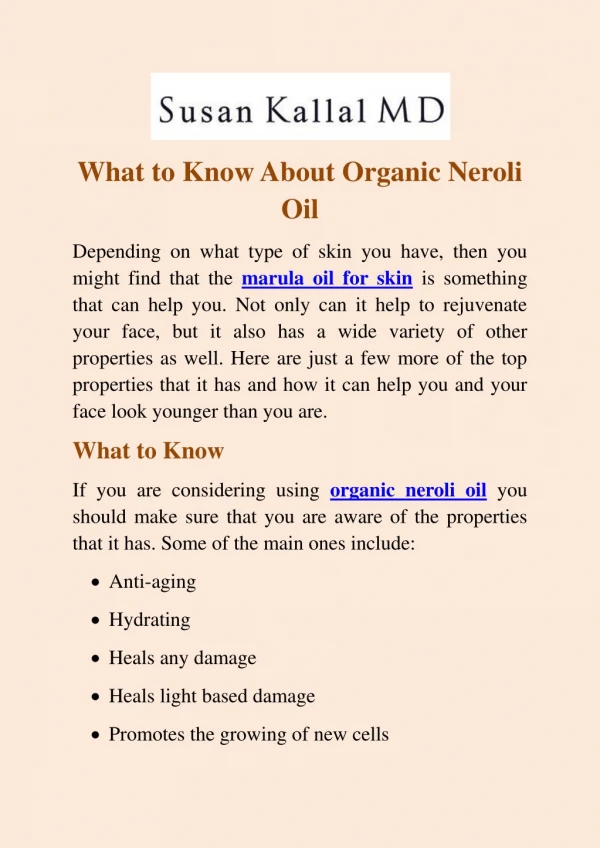 What to Know About Organic Neroli Oil