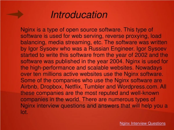 Nginx Interview Questions .ppt