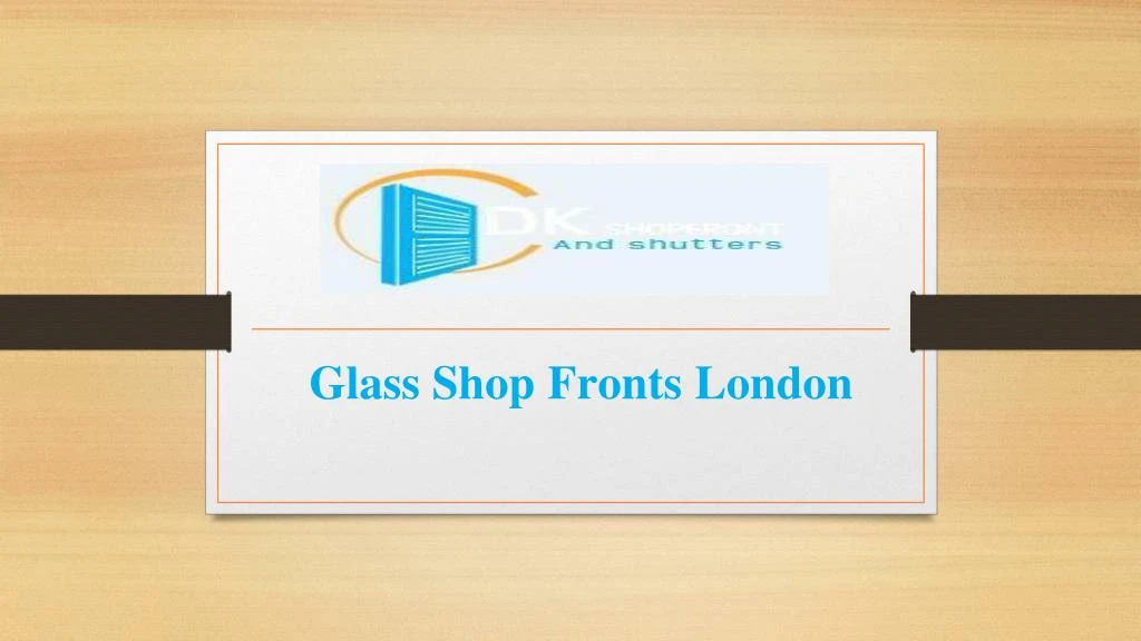 glass shop fronts london