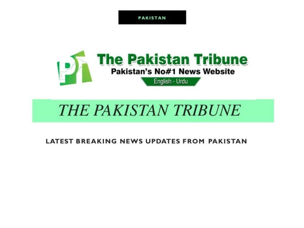The Pakistan Tribune Breaking News