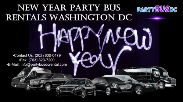 Washinton DC Party Bus Rental for New Year Eve