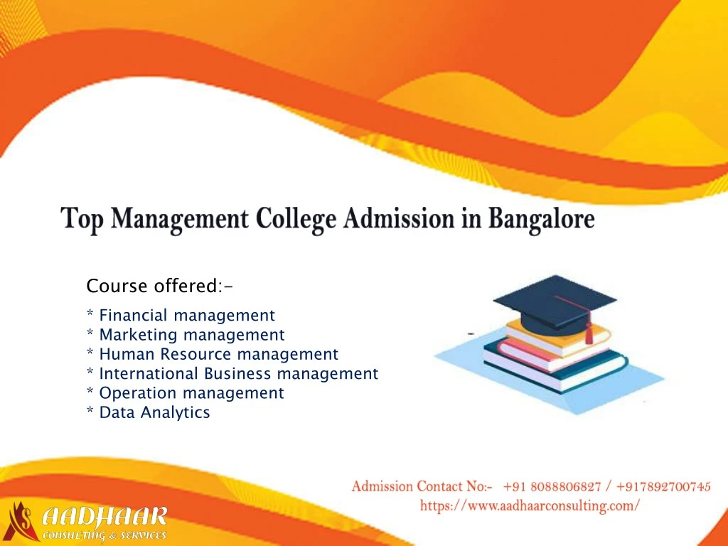 course offered financial management marketing