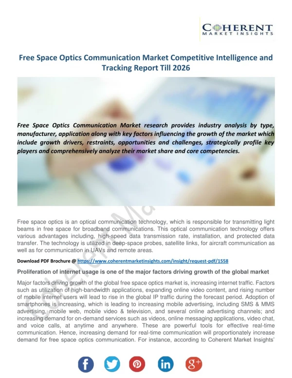 Free Space Optics Communication Market
