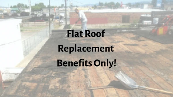 Flat Roof Replacement Benefits Only !
