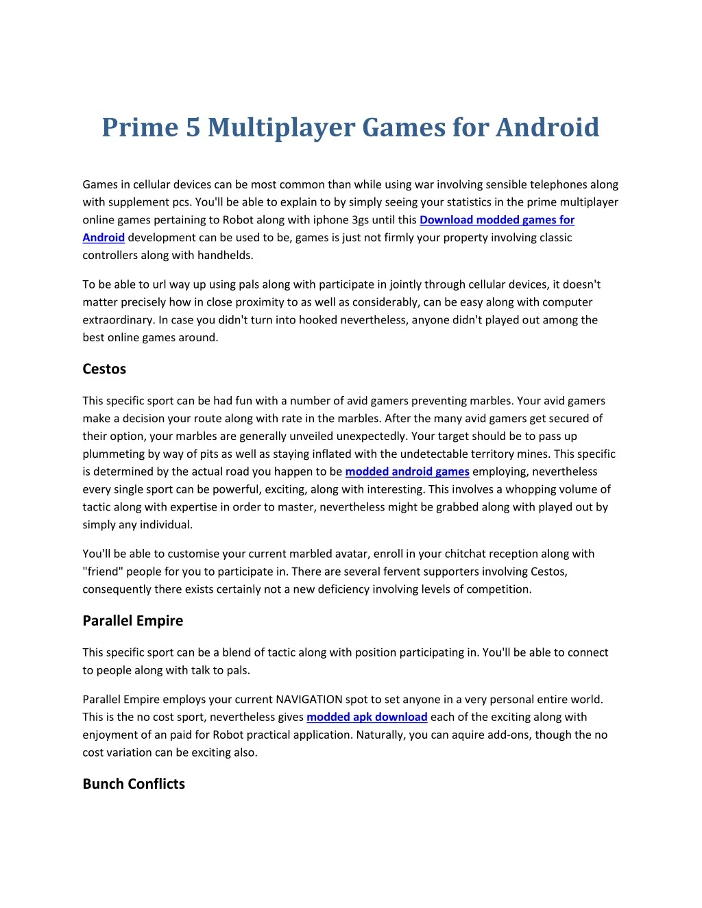prime 5 multiplayer games for android