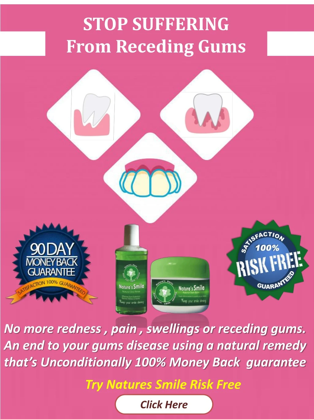 stop suffering from receding gums