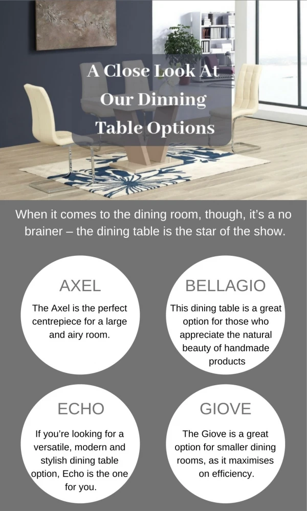 Have A Look At Dinning Table Options Sydney