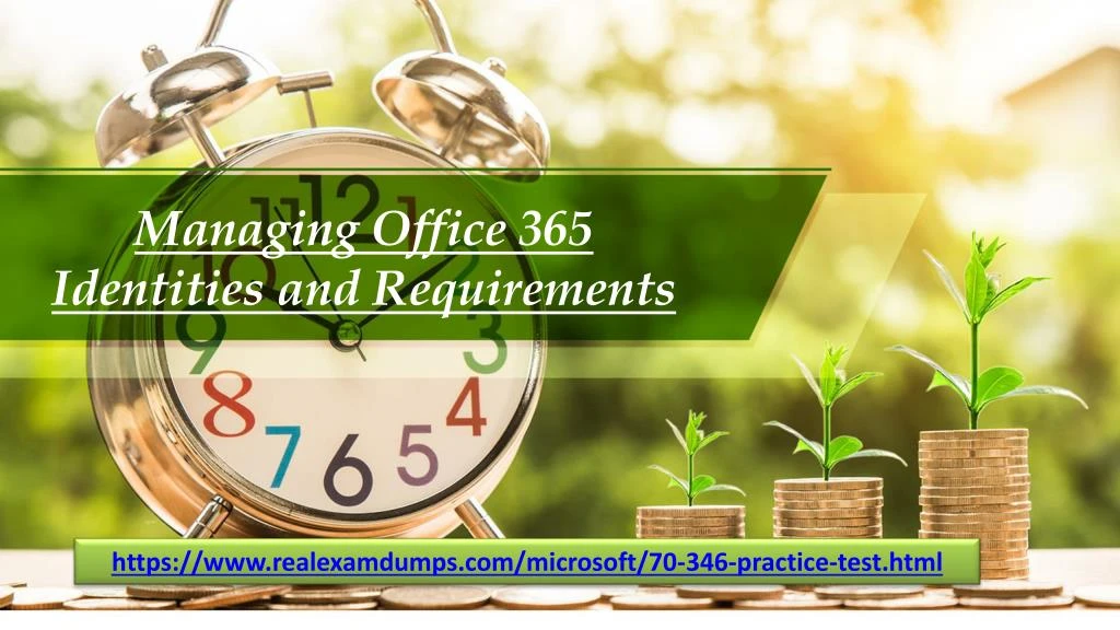 managing office 365 identities and requirements
