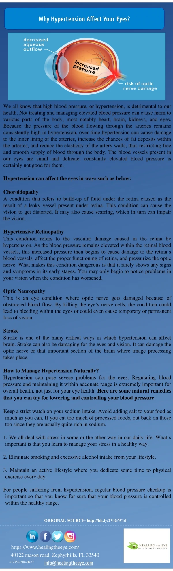 Hypertension Affects Your Eyes