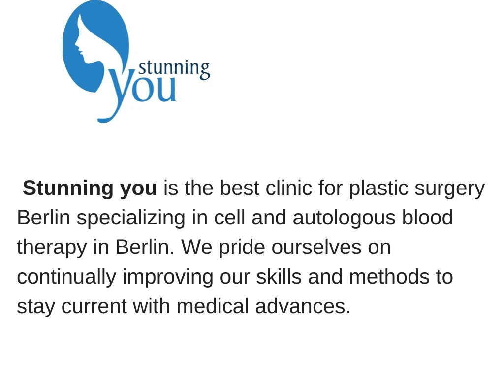 stunning you is the best clinic for plastic