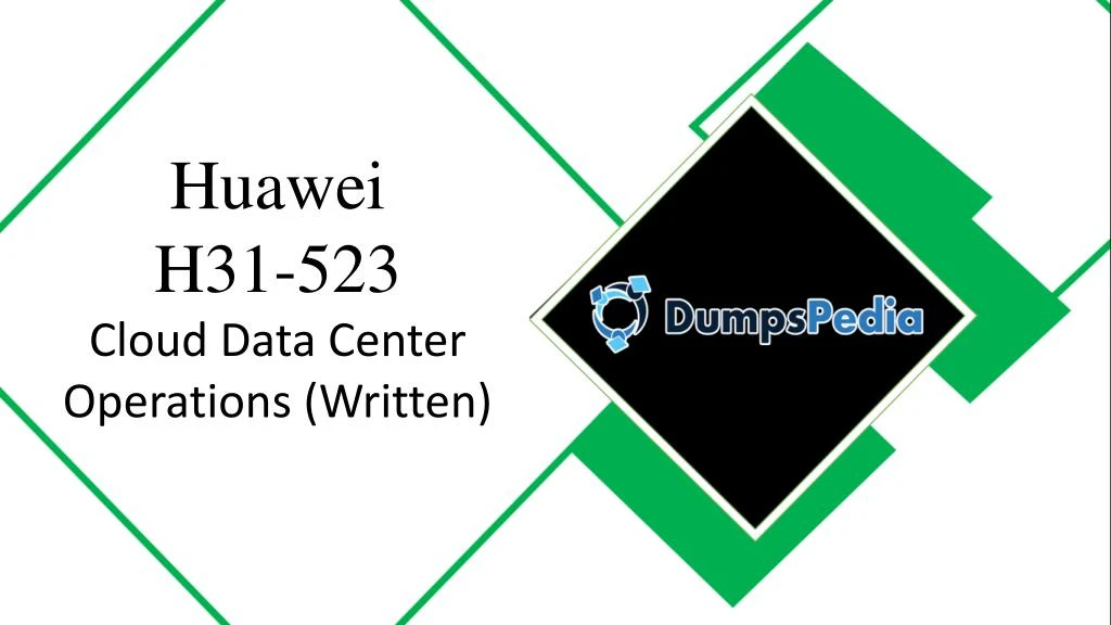 huawei h31 523 cloud data center operations
