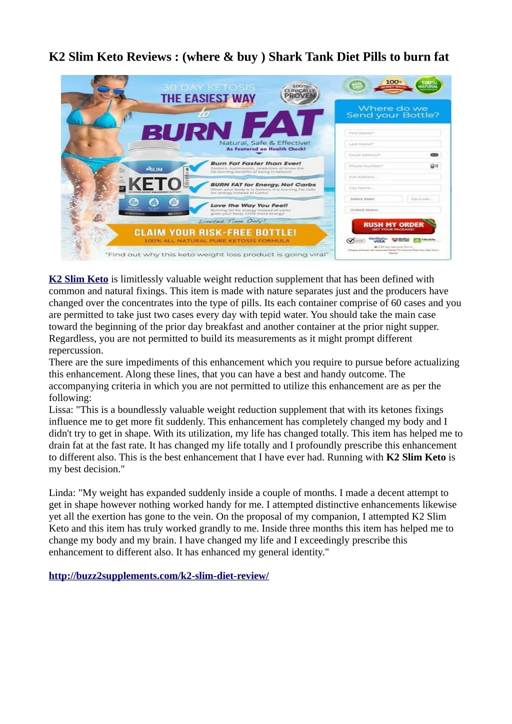 k2 slim keto reviews where buy shark tank diet