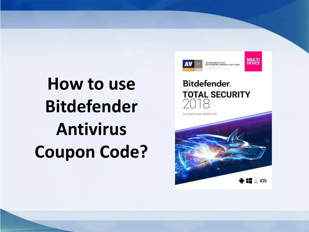 how to use bitdefender antivirus coupon code