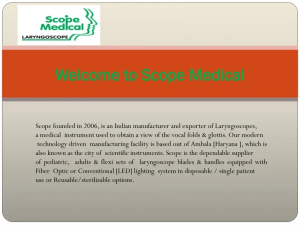 Buy Excellent Quality Laryngoscopes Online at Best Prices