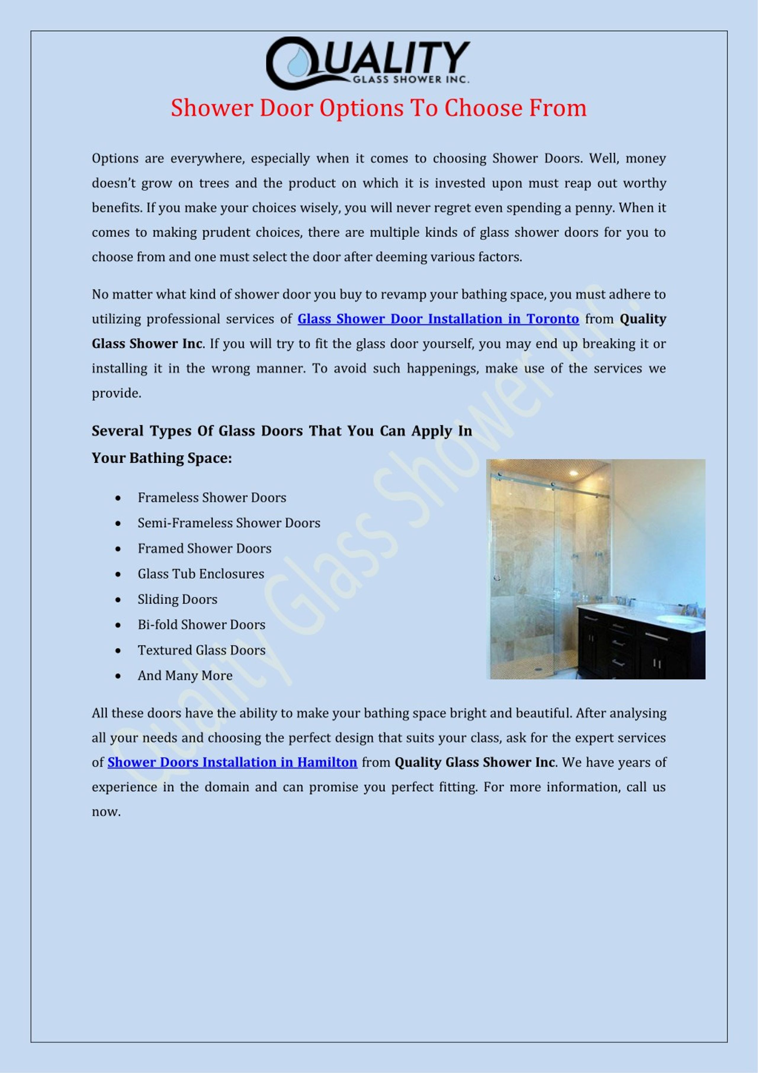 PPT - Shower Door Options To Choose From PowerPoint Presentation, free ...