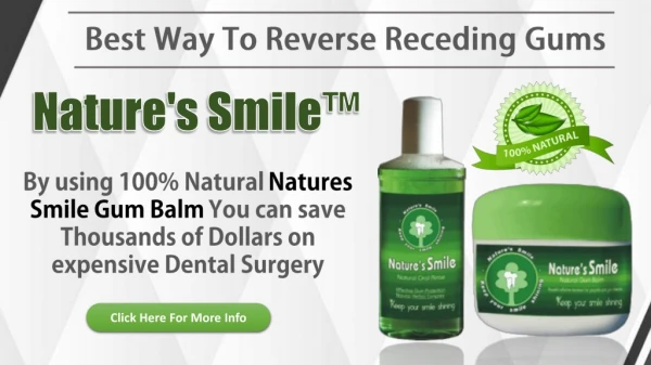 Receding gum line treatment naturally