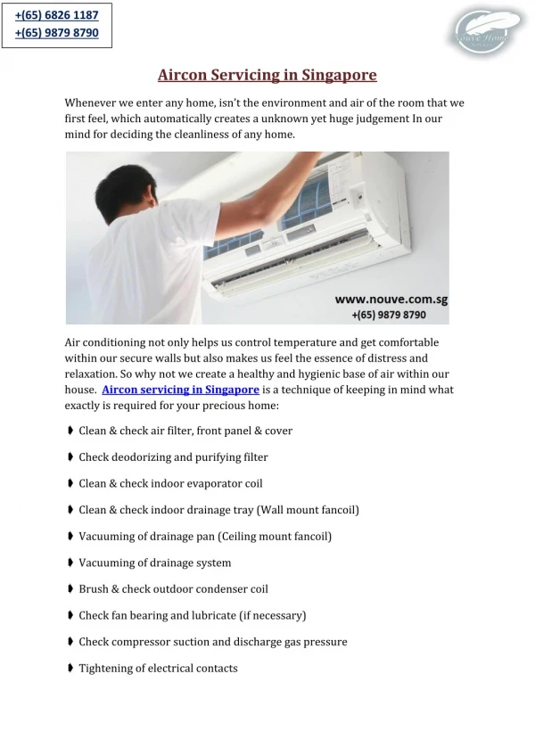 Aircon Servicing in Singapore