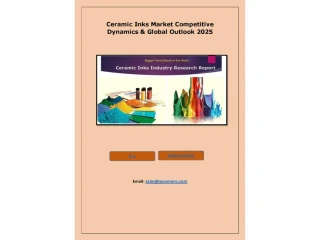 Ceramic Inks Market Competitive Dynamics & Global Outlook 2025 - slide 1