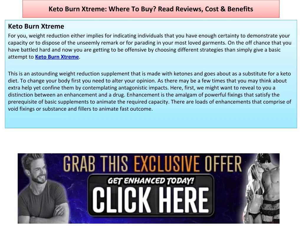 keto burn xtreme where to buy read reviews cost