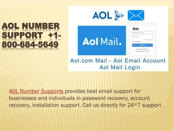 Aol Customer Service Phone Number 1-800-684-5649