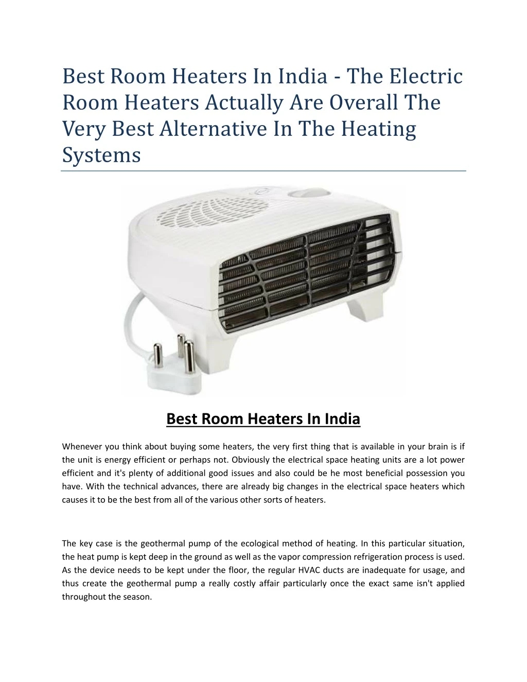best room heaters in india the electric room