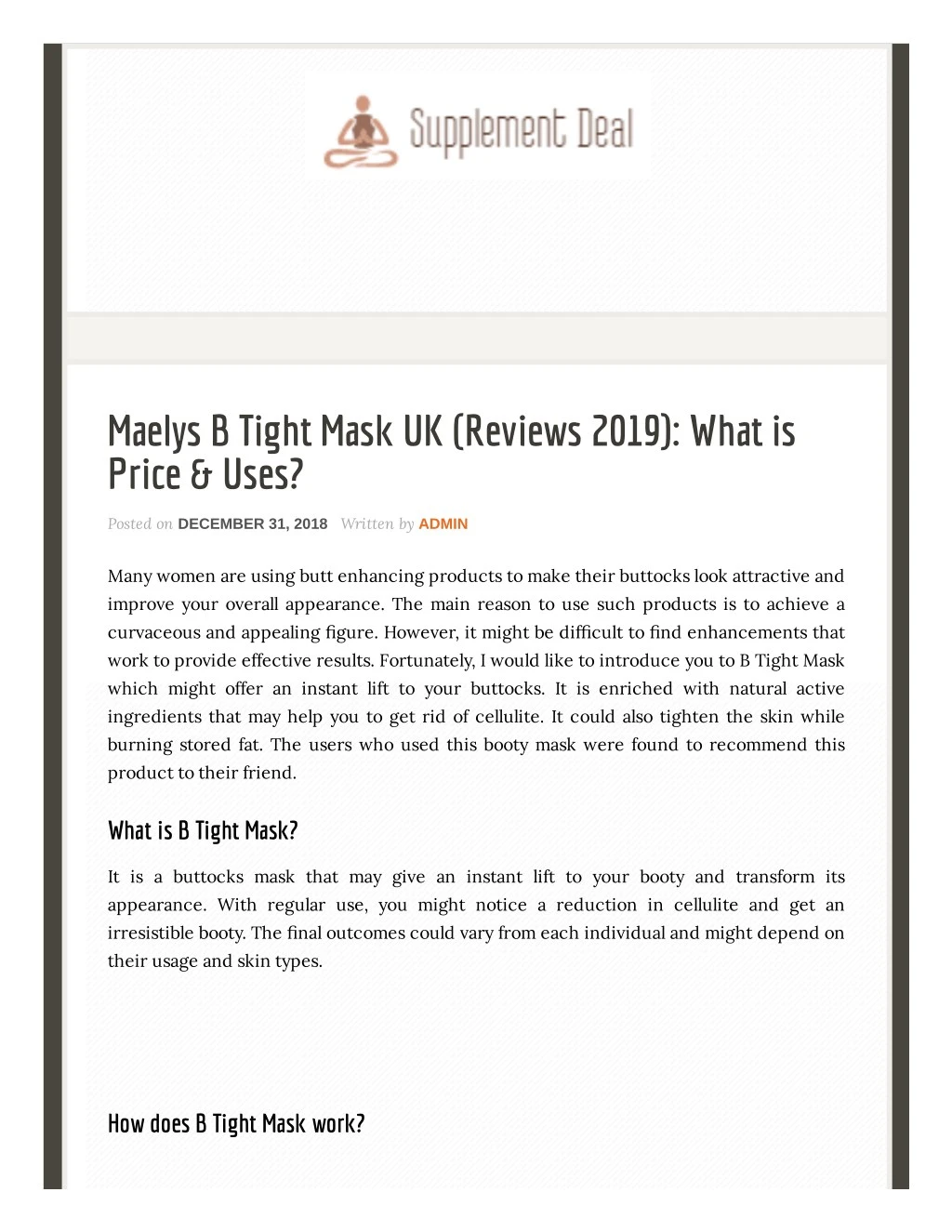 maelys b tight mask uk reviews 2019 what is price