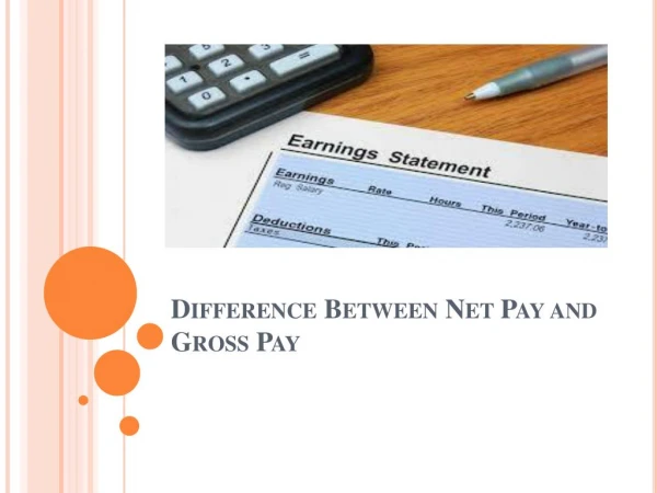 Difference b/w Net Pay Vs Gross Pay