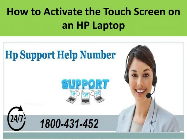 How to Activate the Touch Screen on an HP Laptop