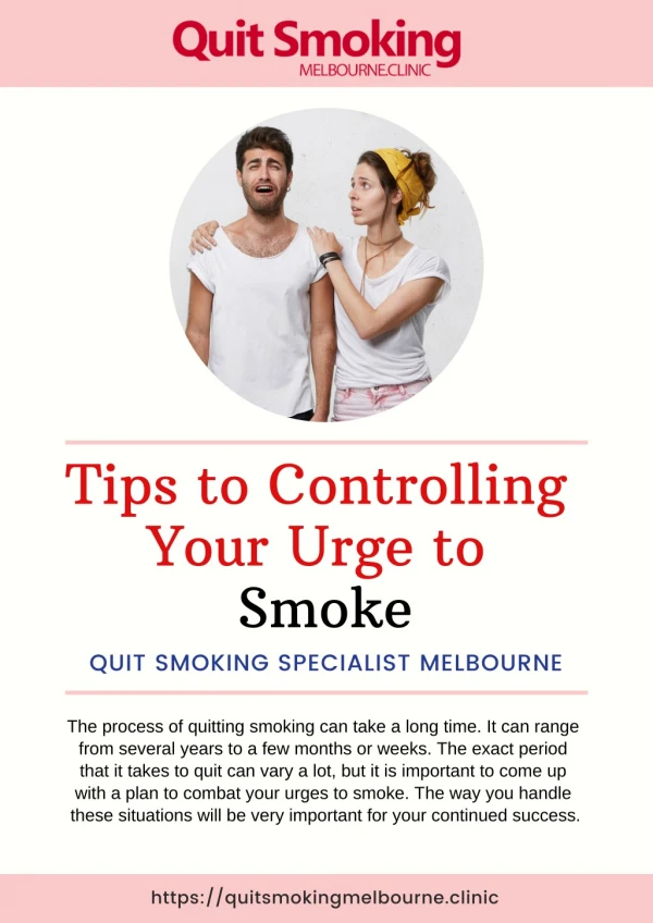 7 Ways to Overcome Cigarette Cravings | Quit Smoking Specialist Melbourne