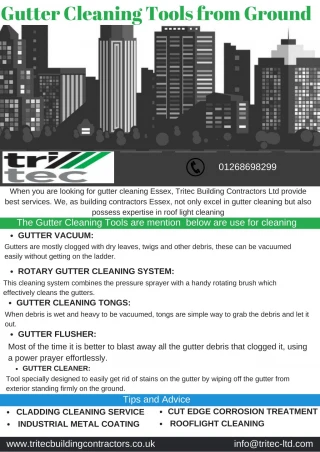 Gutter Cleaning Tools from Ground - slide 1