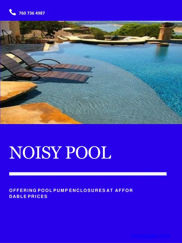 Noisy Pool - Offering Pool Pump Enclosures at Affordable Prices