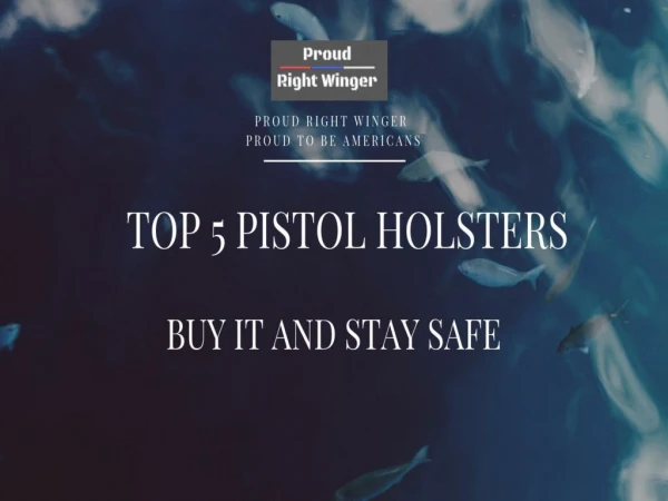 Buy the Waterproof Pistol Holsters Online
