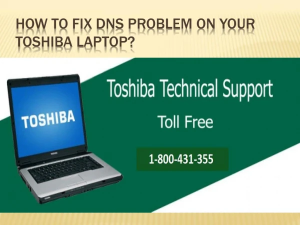 How To Fix DNS Problem On Your Toshiba Laptop?