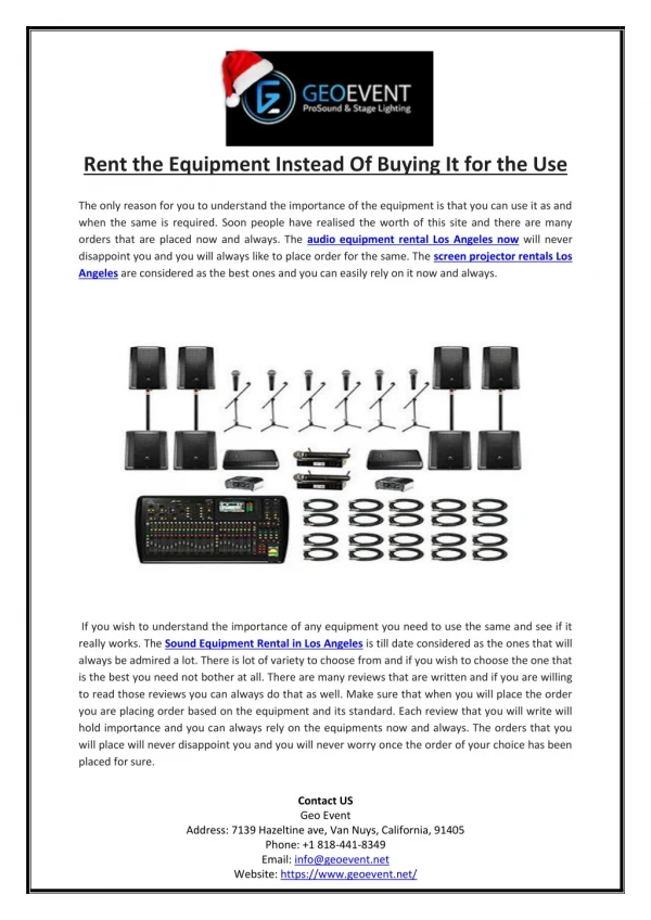 Rent the Equipment Instead Of Buying It for the Use