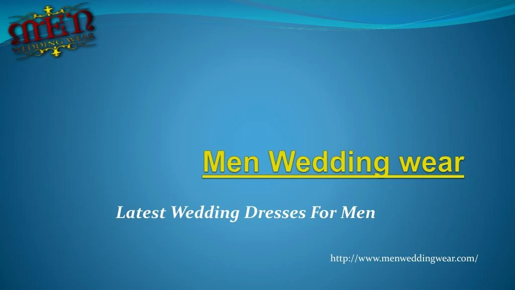 men wedding wear